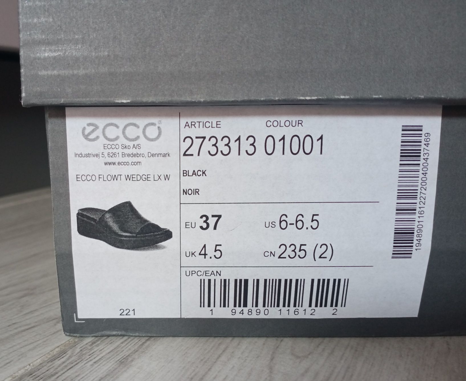 Klapki damskie Ecco Flowt Wedge LX W rozm. 37