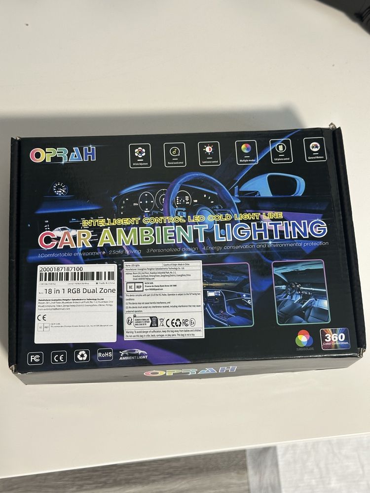 Підсвітка салону ambient light 18в1 RGB