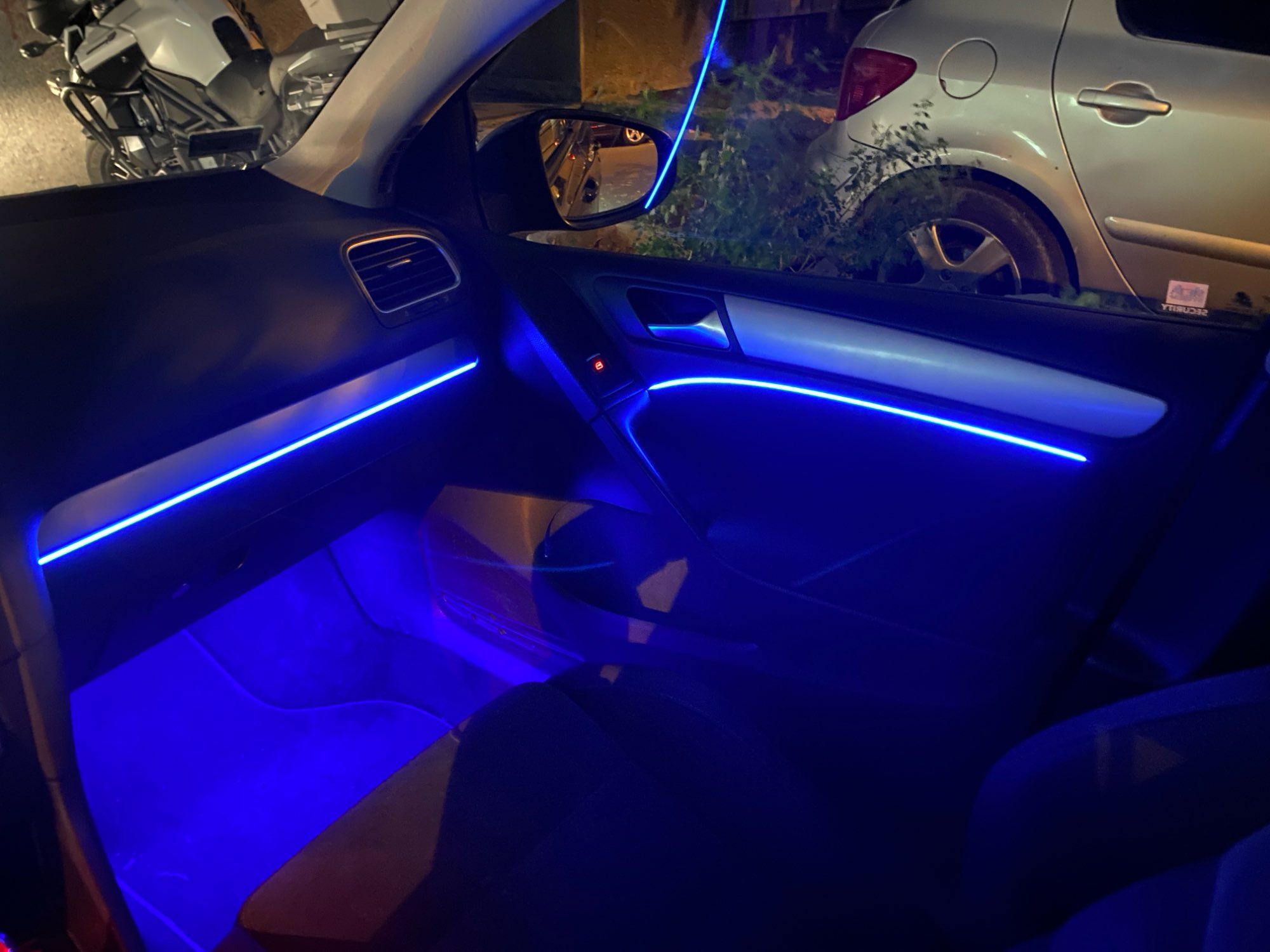 Kit iluminação interior Carro RGBic Luz Ambiente a cores com App NOVO