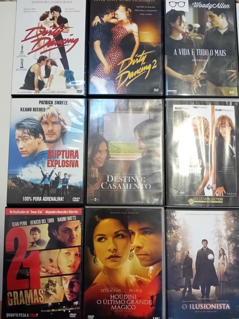 DVDs filmes originais variados para venda ou troca