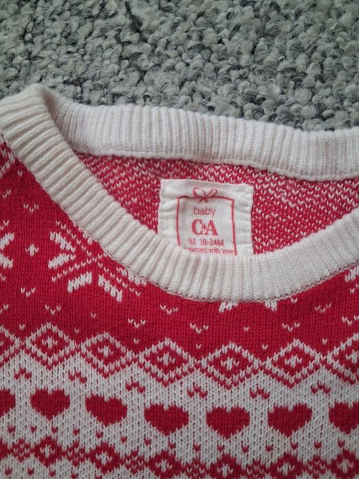 Светр новорічний для дівчинки