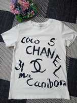 T-shirt biały Chanel