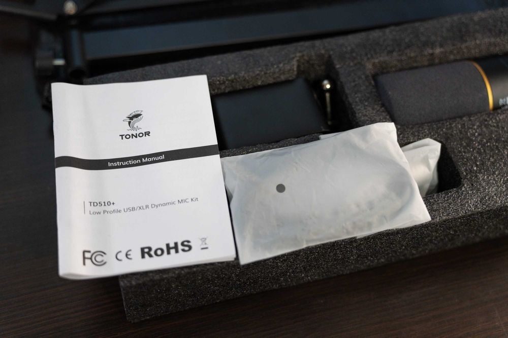 Mikrofon TONOR TD510+ z uchwytem / USB C + XLR