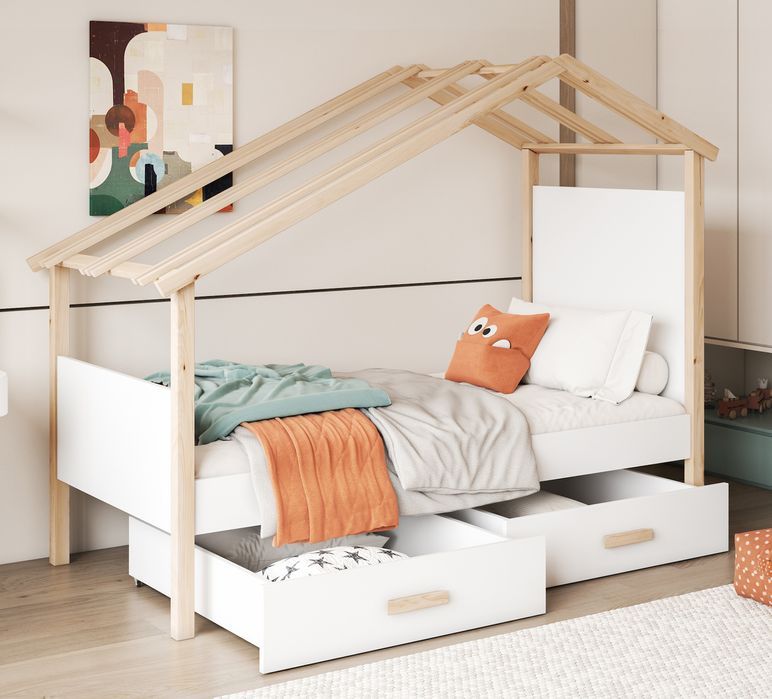 Łóżko dziecięce domek LARYSA MEBLOBED 80x180