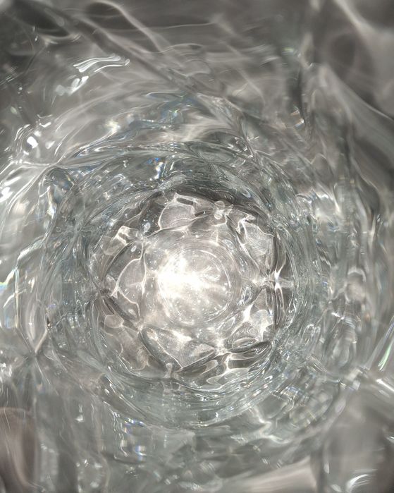 Piękny duży szklany wazon 50cm