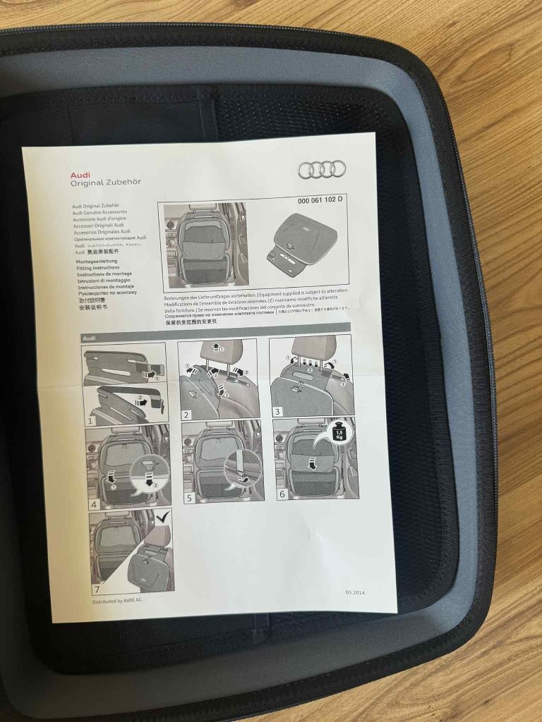 Torba pojemnik na śmieci audi. Torby  schowki