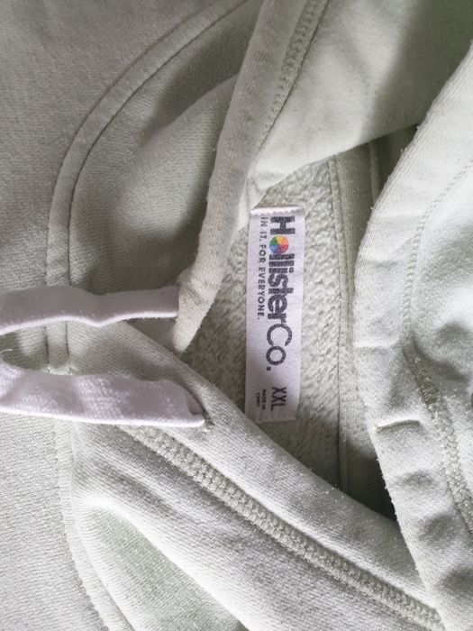 Hollister jasnozielona bluza z kapturem rozmiar XXL