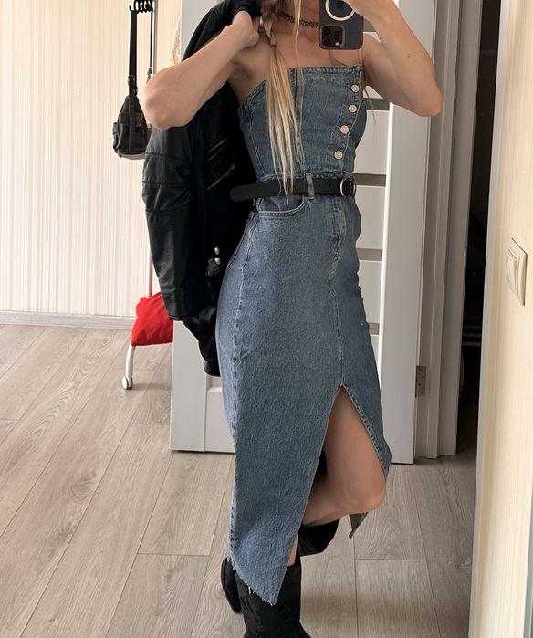 Джинсова сукня. Стильна сукня на літо