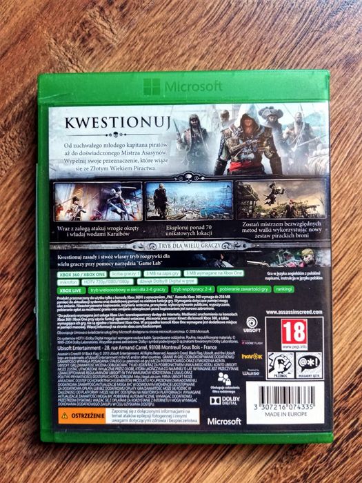 Gra Assassin's Creed IV Black Flag (PL) XboX 360  / One