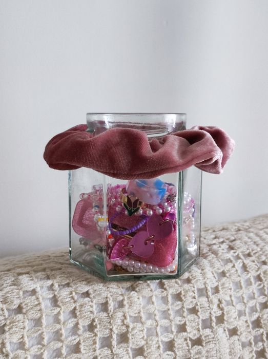 Mystery jewellry jar box z słoik biżuterią zestaw biżuterii summer