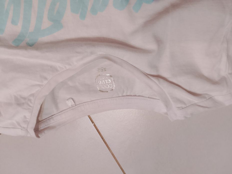 T-shirt dziewczęcy biały