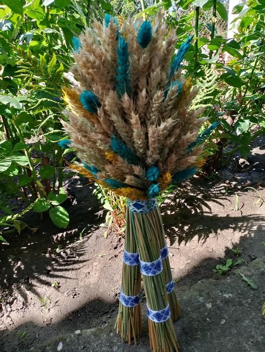 Дідухи (снопики) з жита, льону та пшениці