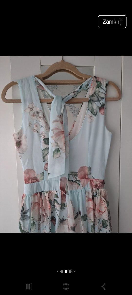 Sukienka maxi w kwiaty