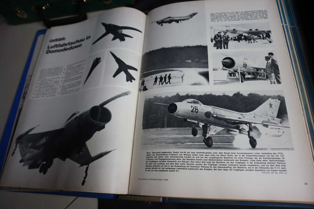 FLUG REVUE gazety historia lotnictwa  3 tomy 1966/67 r b5/080950