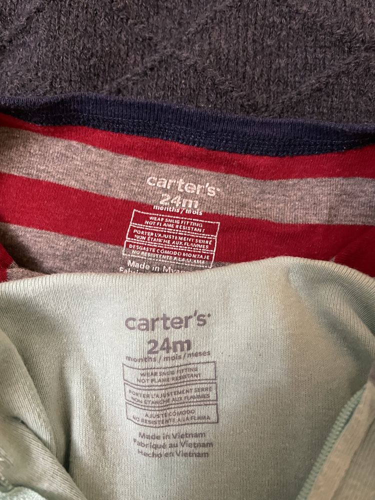 Сліпи котонові чоловічки Carters 24m