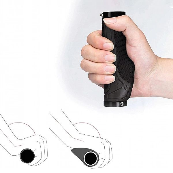 Gripy rowerowe Rockbros BT1802BK - czarne