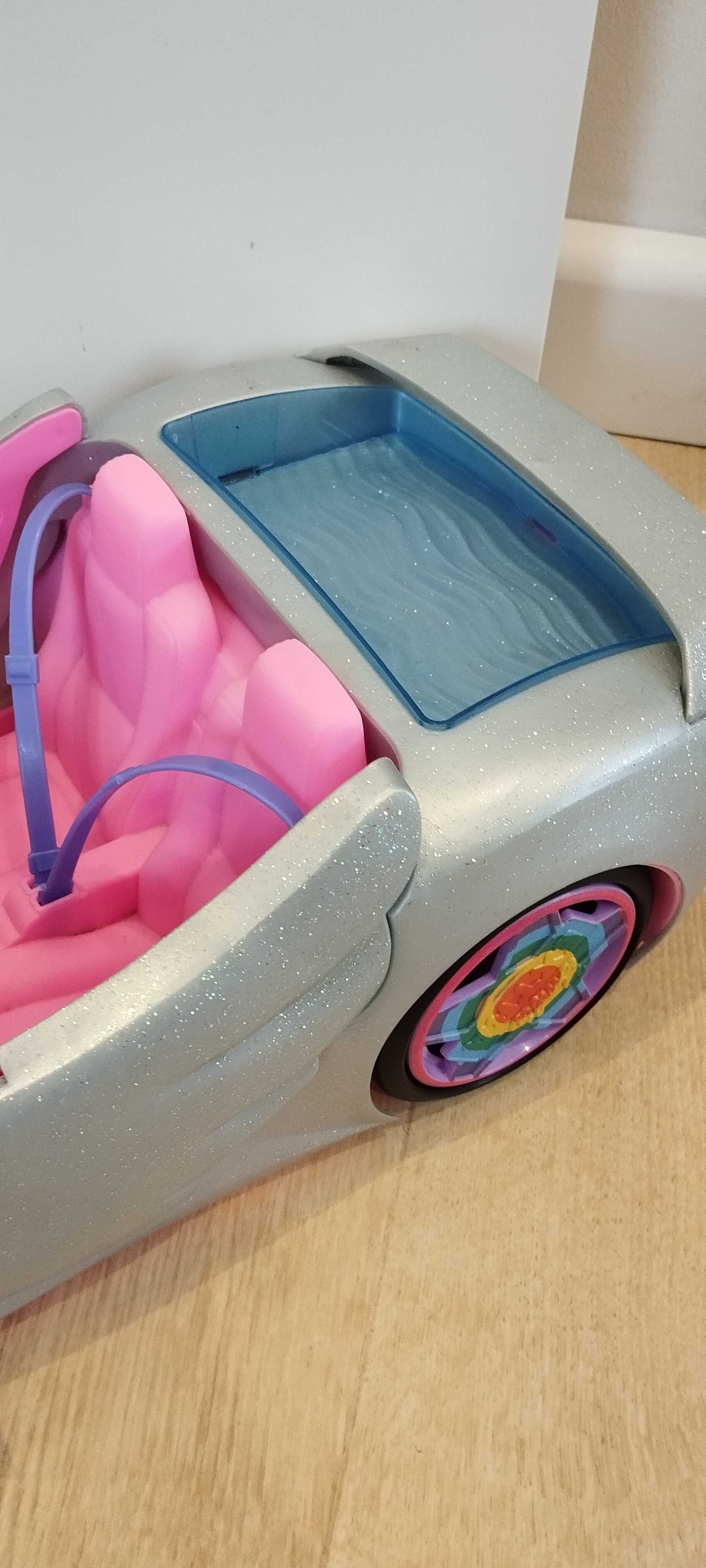 Srebrny kabriolet dla Barbie Mattel auto dla lalek