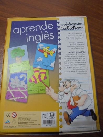 Puzzle: Aprende inglês, a lição do Sabichão, da MAJORA