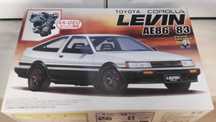 Kit plástico modelismo Toyota Corolla GT AE86 1/24