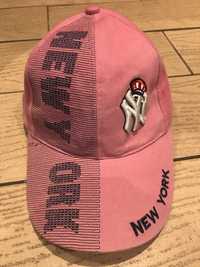 Różowa czapka z daszkiem New York