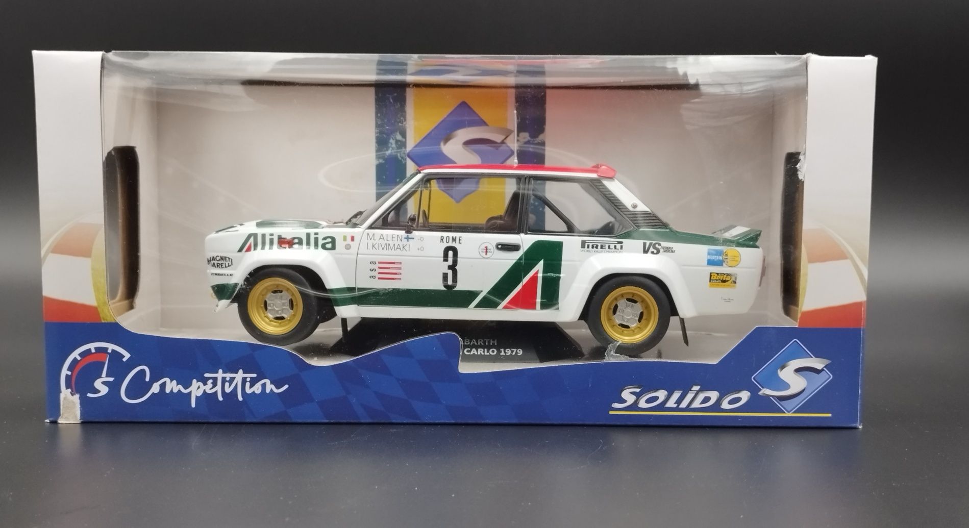 1:18 Solido 1979 Fiat 131 Abarth #3 Markku Alen - Ilkka Kivimaki 3rd