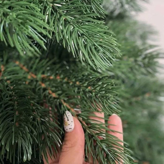 елка литая искусственная де люкс 1.80см ёлка зеленая штучна ялинка