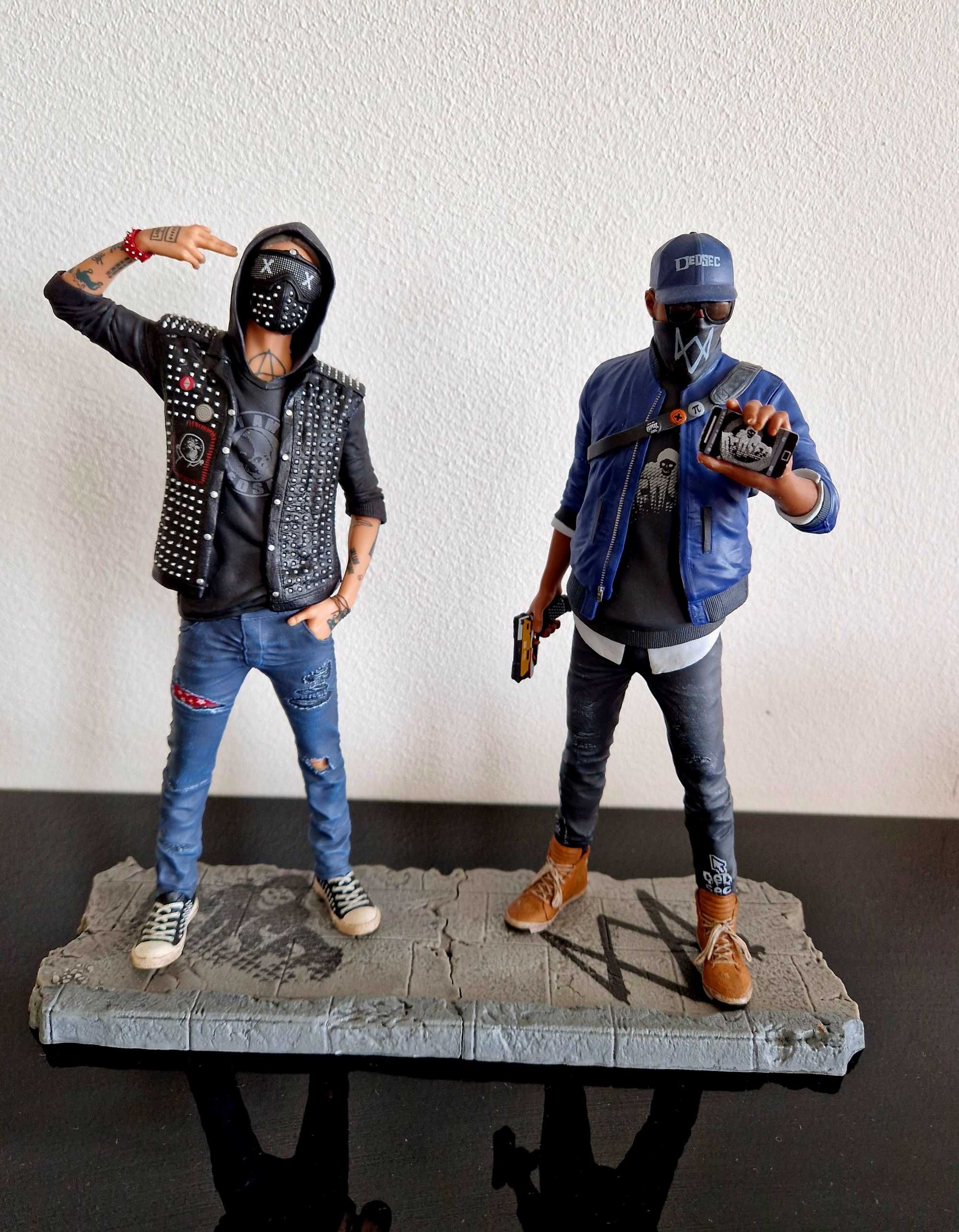 Conjunto Estátuas Watch Dogs 2: Marcus e Wrench