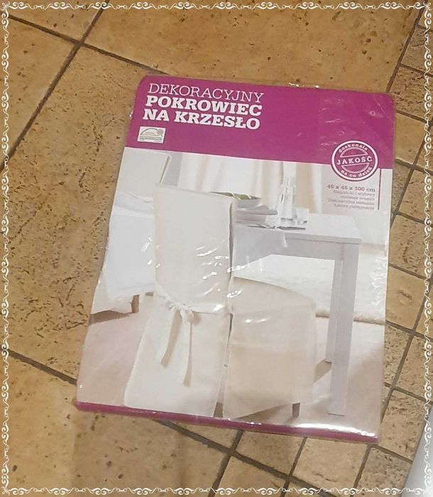 Komunijny pokrowiec na krzesło