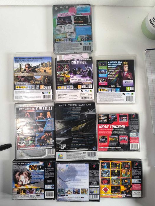 Jogos Playstation 1 2 e 3