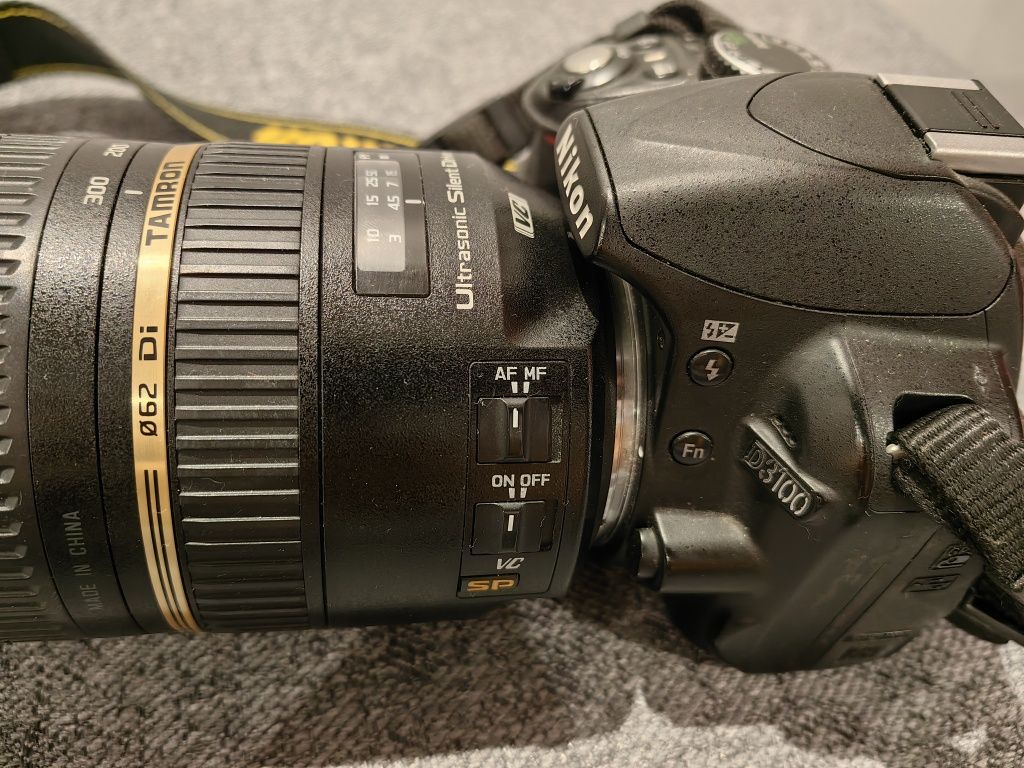 Nikon d3100, obiektyw tamron 70-300, helios 44M