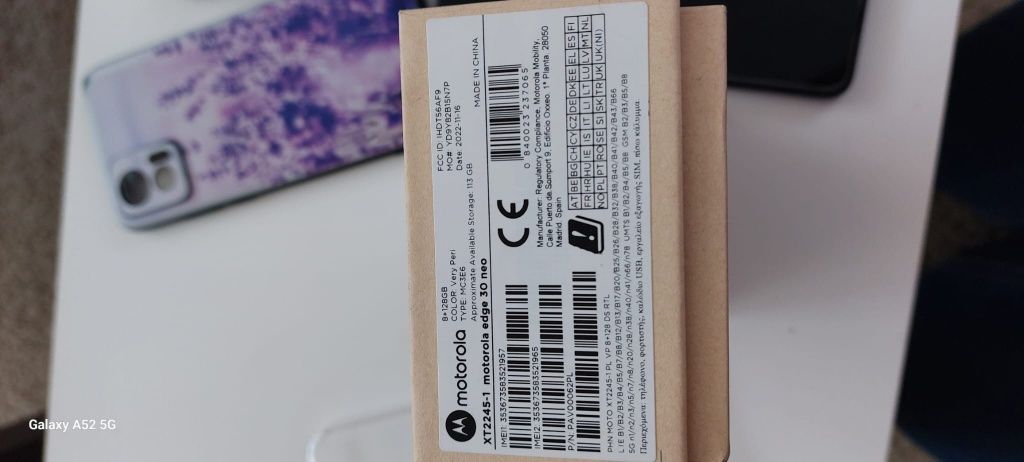 Motorola edge 30 neo, kolor fioletowy