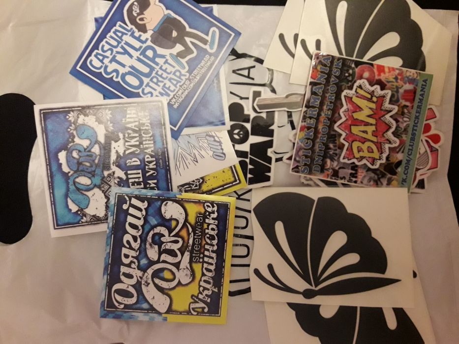 Брендовые украинские наклейки Milk Clothing, Streetwear / наліпки