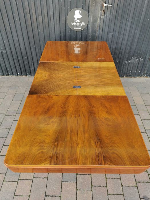Stół rozkładany ART DECO proj. J. Halabala, Czechosłowacja '30-'50