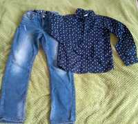 Spodnie jeansy HM 152-158 niebieskie