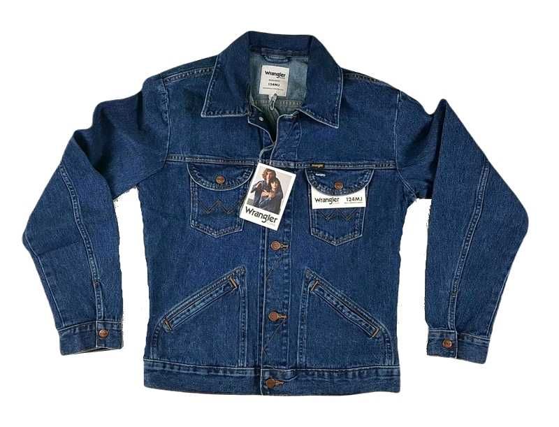 Męska kurtka jeansowa Wrangler 124MJ Western Jacket Regular nowa - S