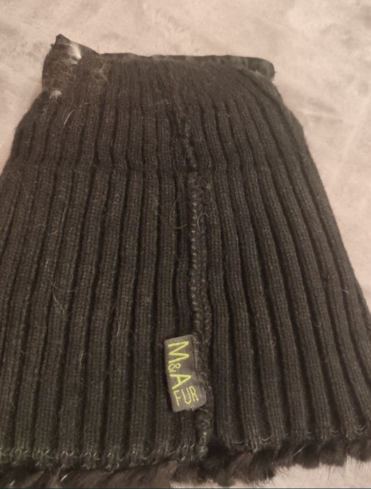 Зимняя шапка женская, сделана из натурального меха норки