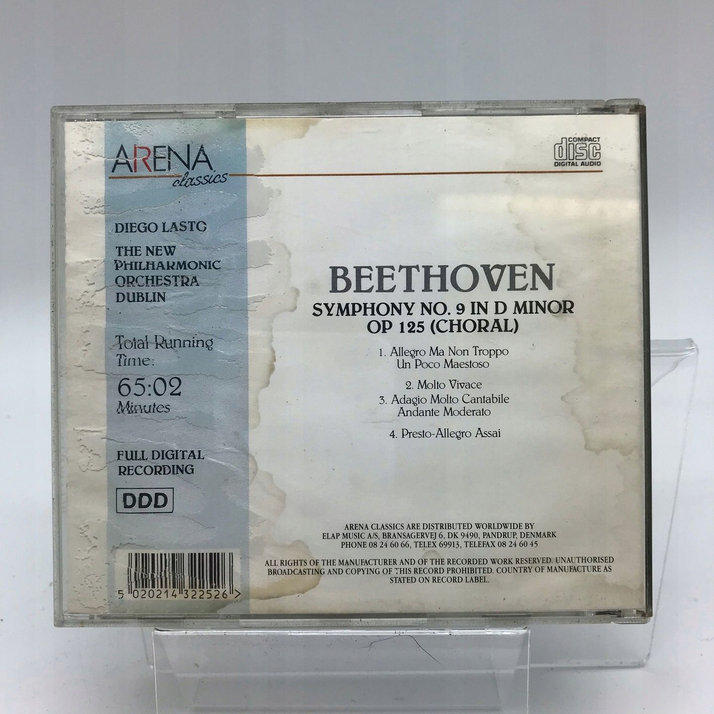 Cd - Beethoven - Symphony no.9 Muzyka Klasyczna