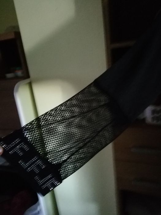 Sukienka Wawa szara koronką cekiny duży rozmiar