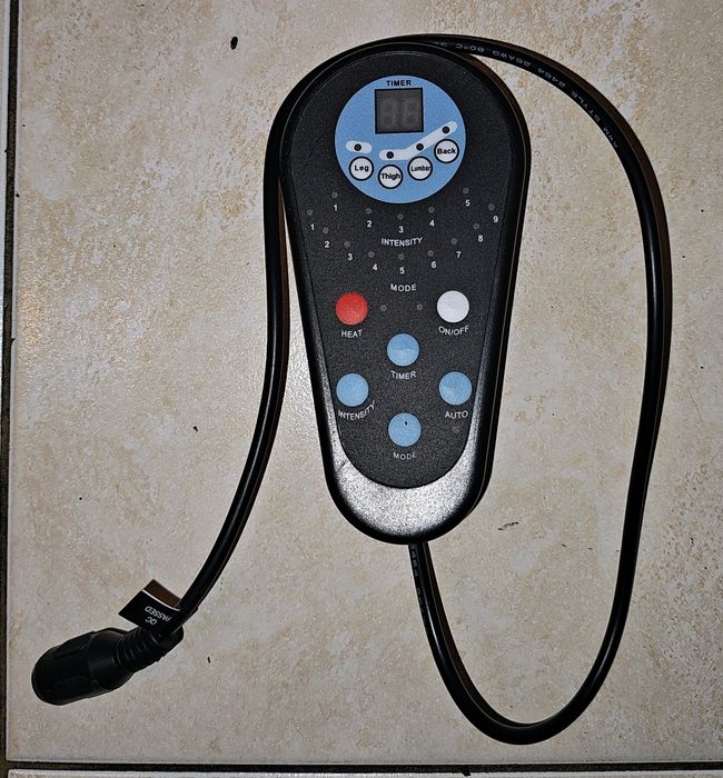 Pilot regulator do fotela masującego