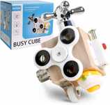 Zabawka Kostka Edukacyjna Sensoryczna Busy Cube Montessori dla Dzieci