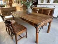 rezerwacja Stół drewniany kolonialny PALISANDER vintage retro STARY