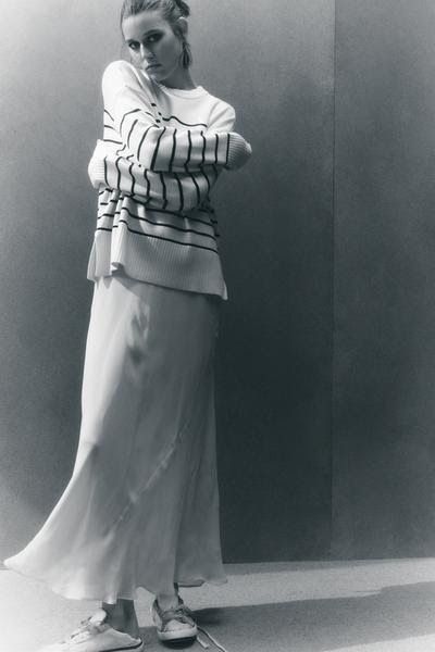 Zara джемпер светр в смужку