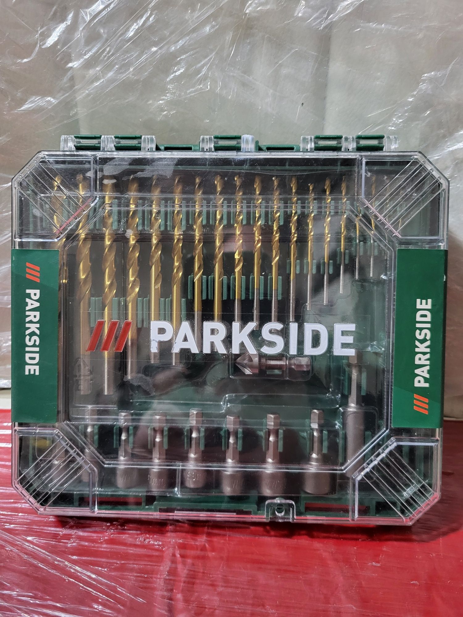 Набір свердл,біт,головок 75 шт. 2-х рівнева коробка Parkside