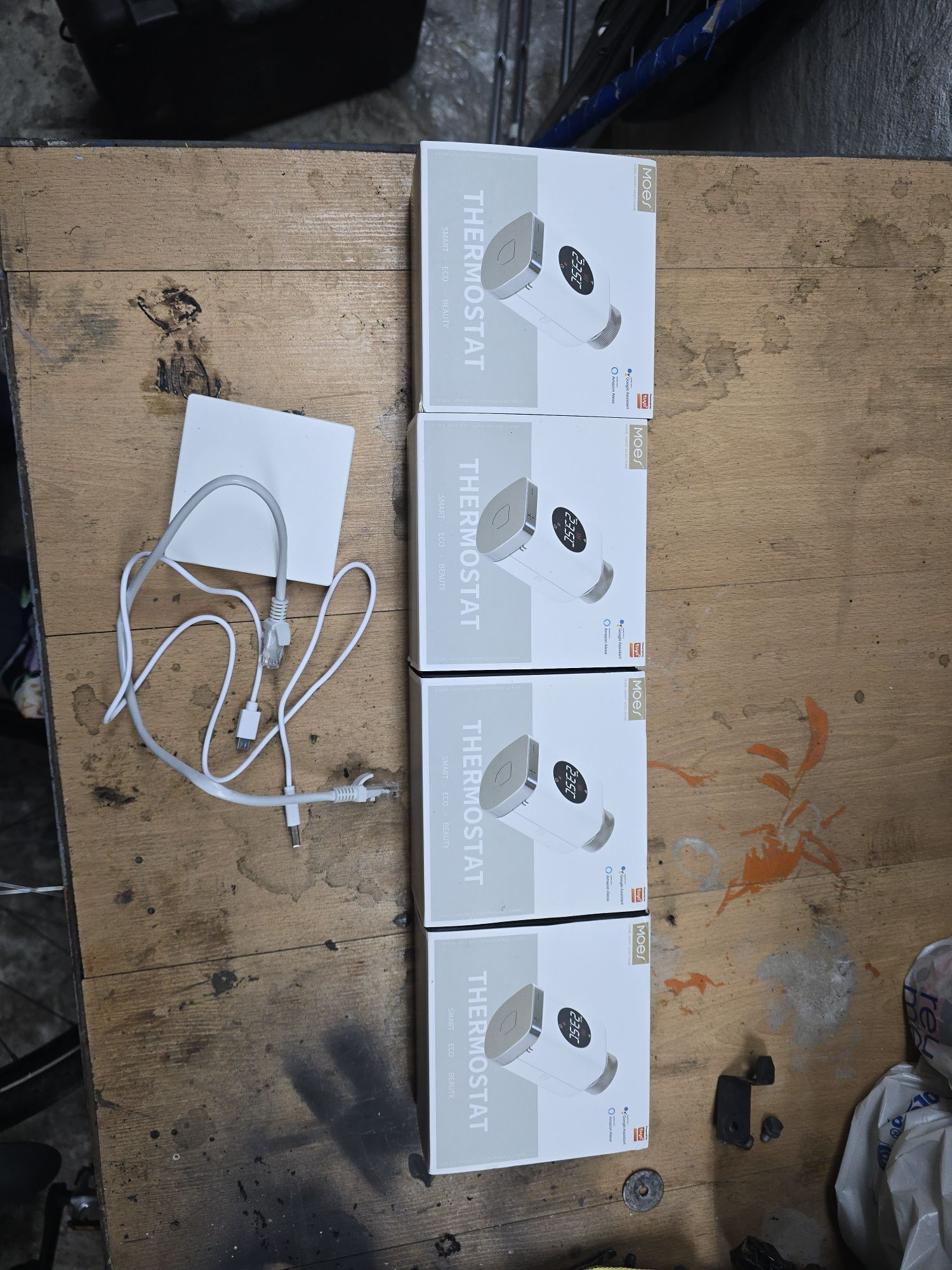 Smart termostaty wifi do grzejników + sterownik zigbee moes tuya wifi