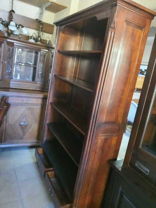 REZERWACJA Biblioteczka tekowa kolonialna solidna masywna FV DOWÓZ