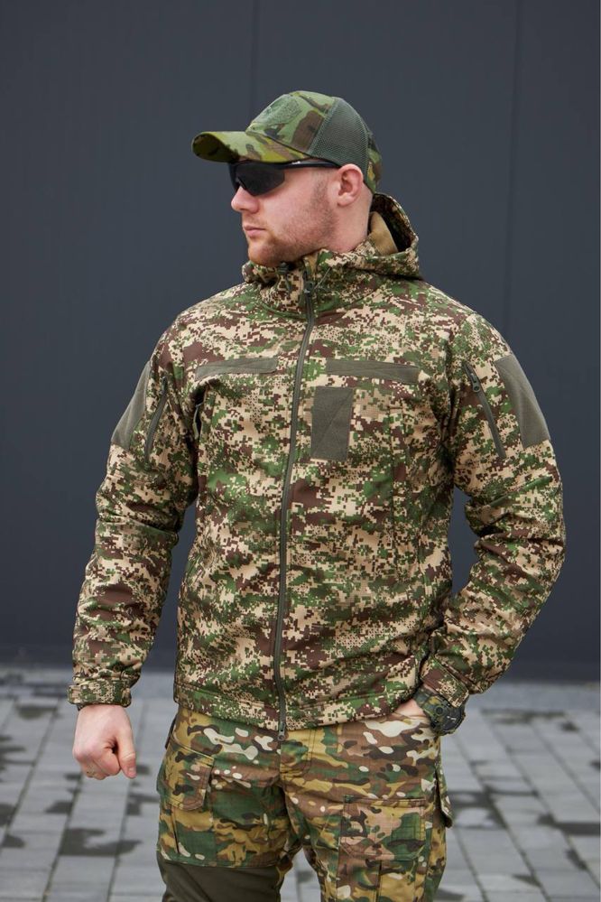 Куртка чоловіча Soft Shell Хижак Military / Тактична куртка НГУ