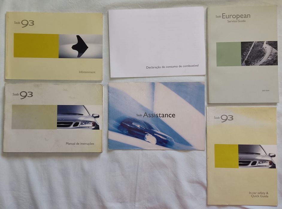 Manuais originais Saab