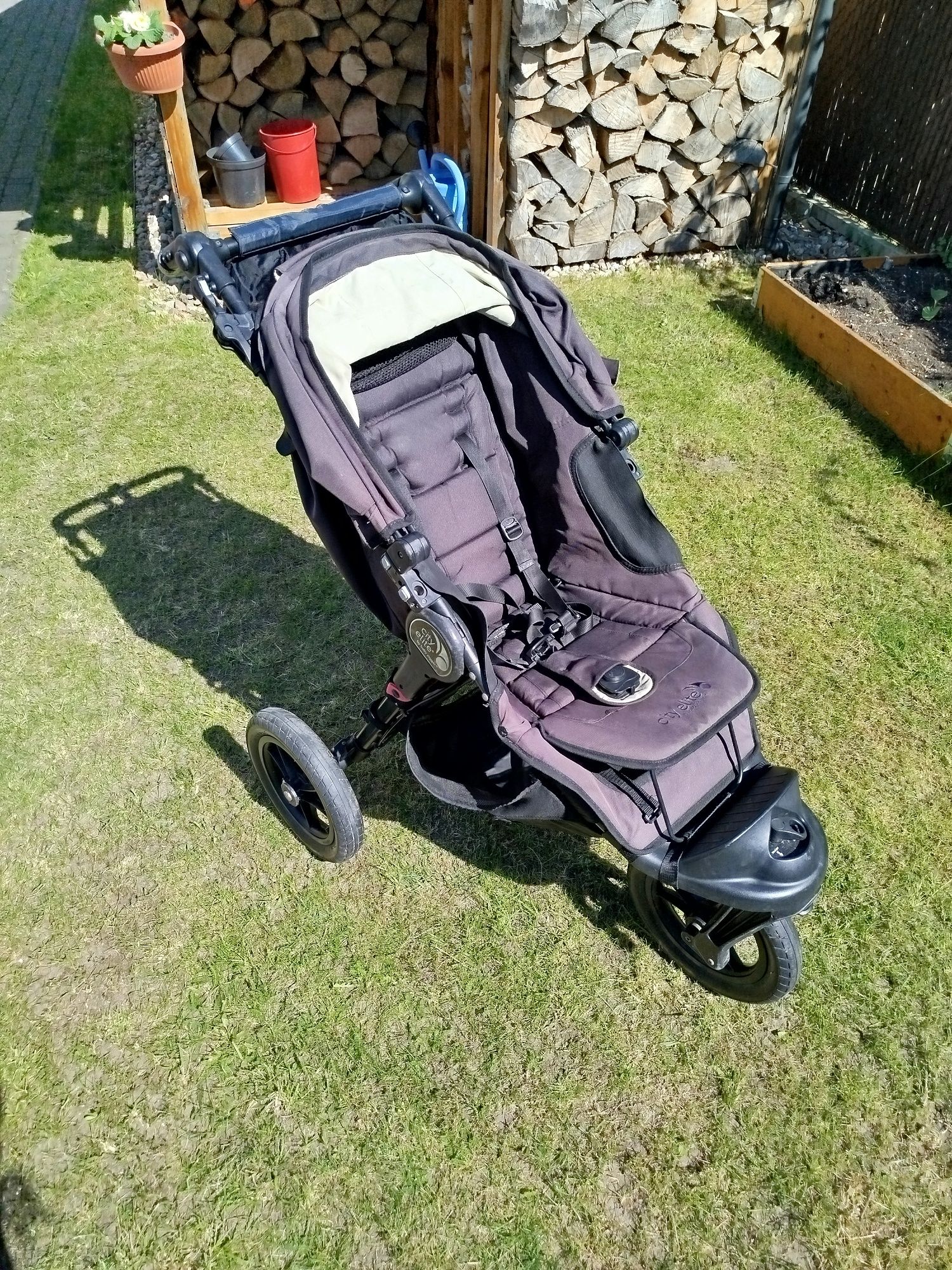 Wózek Baby jogger city Elite spacerówka + gondola  + folia + adaptery