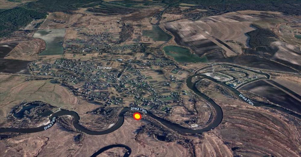 Продам земельну ділянку 24 сотки, перша лінія від р. Любич, с. Літочки