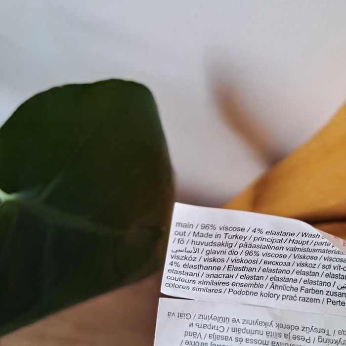 Miodowa długa maxi sukienka z wiskozy 36 S F&F idealna na wiosnę